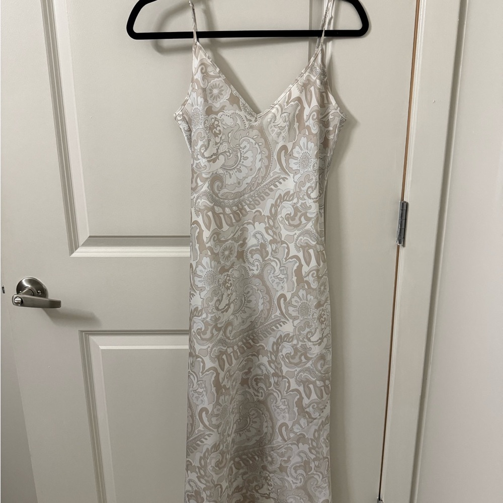 Wilfred Cream and White Patterned Dress